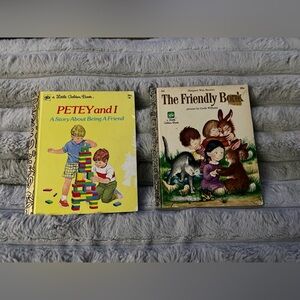 Bundle of 2 Friendly Themed A Little Golden Books